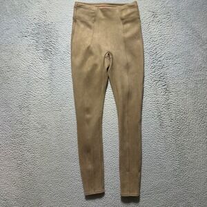 SPANX Faux Suede Leggings Taupe Pants XS/XCH XS Tall